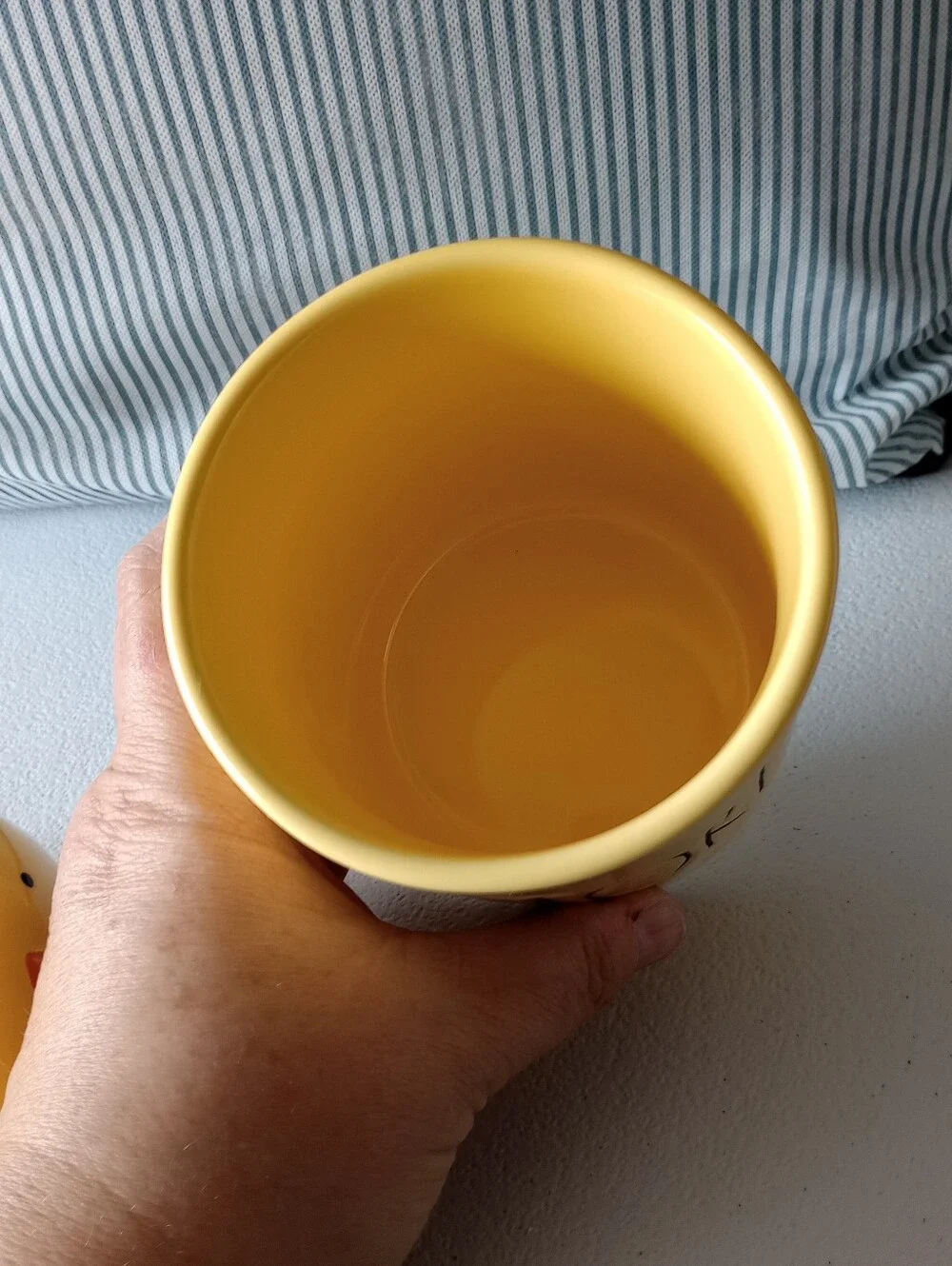 NIB Rae Dunn Yellow Ceramic Cotton 